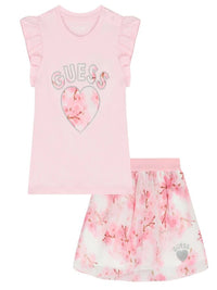 Guess Baby Ensemble 2 Pièces Rose Bébé Fille — immagine 1