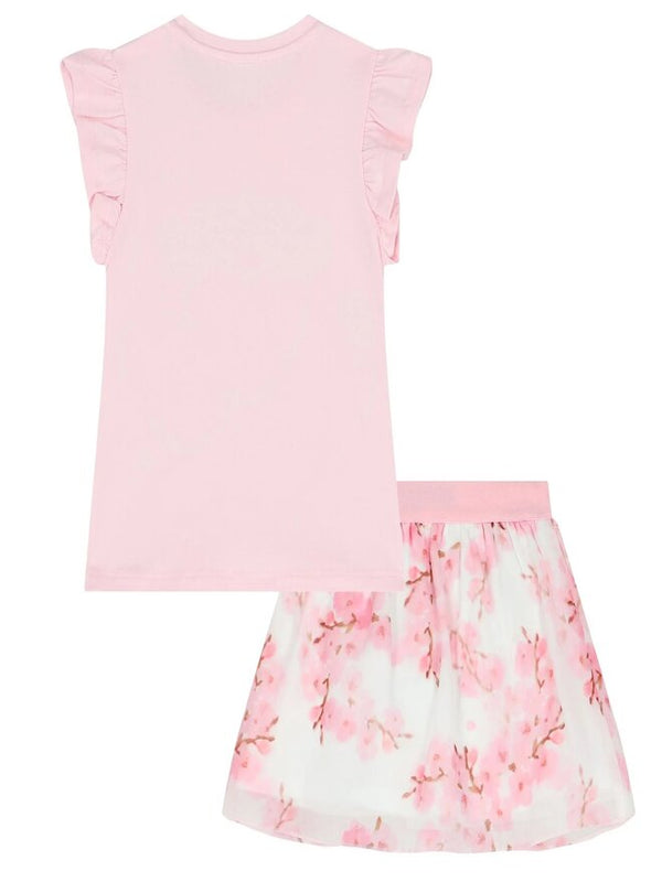 Guess Baby Completo 2 Pezzi Rosa Bambina