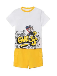 Ensemble 2 pièces Guess Kids blanc jaune bébé — immagine 1