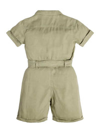 Guess Baby Robe avec Ceinture Verte Bébé Fille — immagine 2