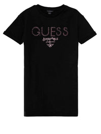 Robe noire à paillettes Guess Kids pour fille — immagine 1