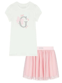 Guess Kids Completo 2 pezzi Rosa Bianco Bambina — immagine 1