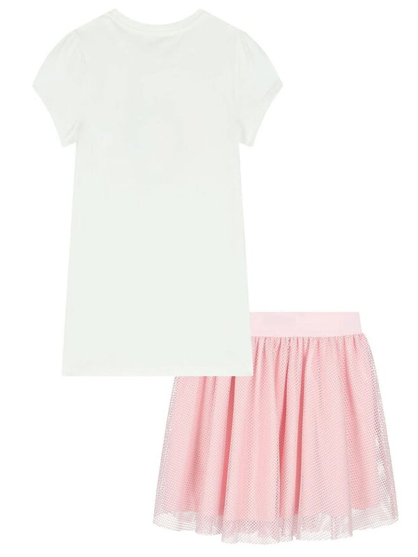 Guess Kids Completo 2 pezzi Rosa Bianco Bambina