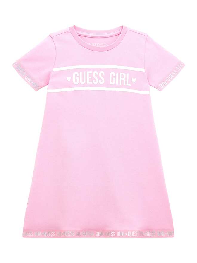 Guess Children's Vestito Rosa Bianco Bambina