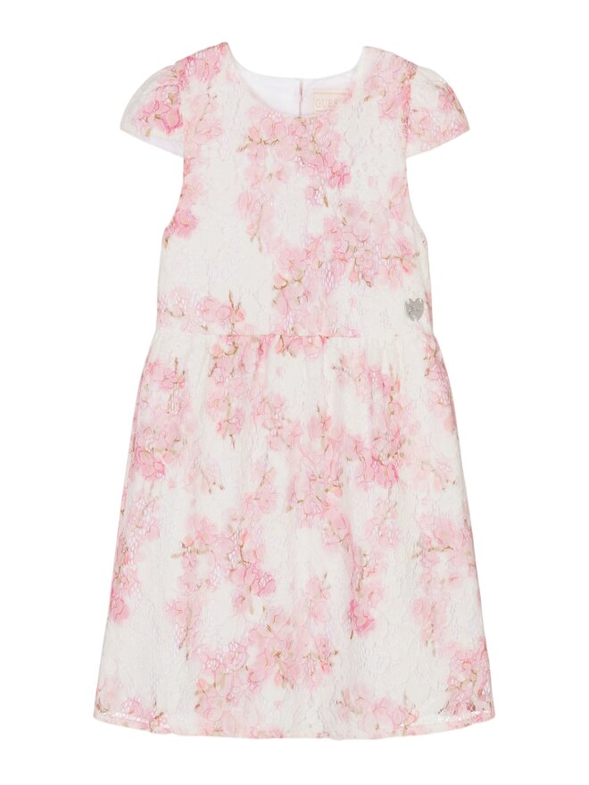 Guess Kids Vestito Rosa Bianco Bambina