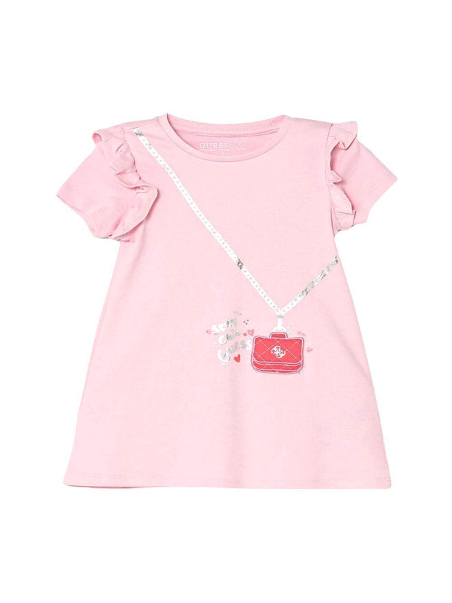 Guess Kids Vestito Rosa Bambina