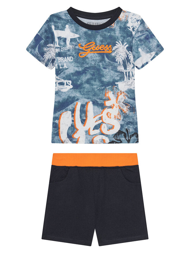 Guess Kids Ensemble 2 Pièces Multicolore Enfant