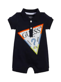 Guess Baby Bodi Blu Con Stampa Bambino — immagine 1