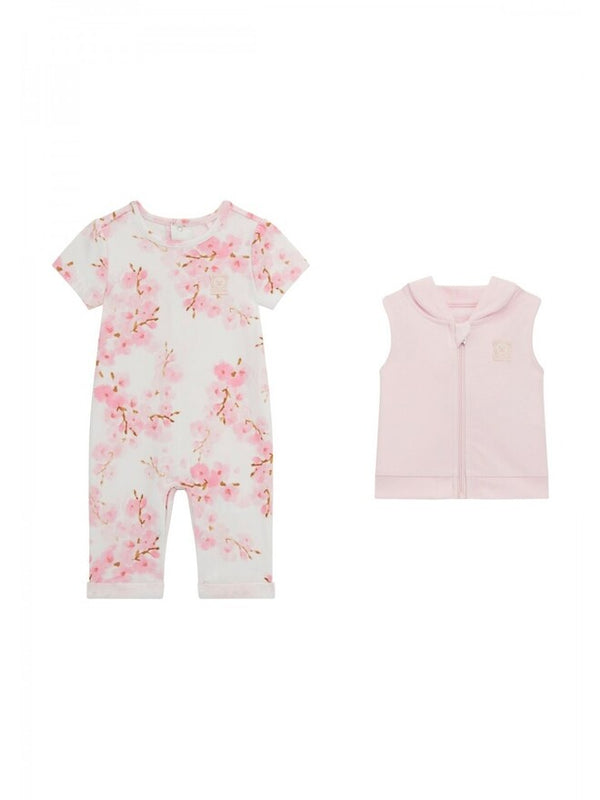 Guess Baby Completo 2 pezzi Rosa Bianco Bambina