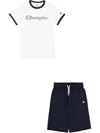 Champion Graphic Completo 2 Pezzi Bianco Blu Bambino — immagine 1