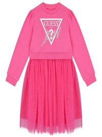 Robe fille Guess Kids rose et blanche — immagine 1