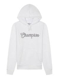 Champion Felpa Con Cappuccio Bianca Donna — immagine 1