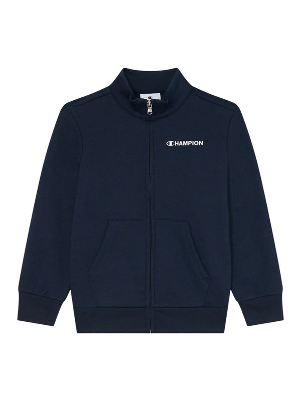 Champion Half Zip Top Felpa Blu Bambino