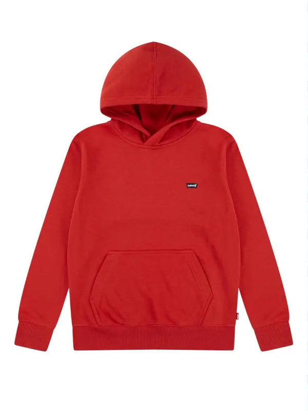 Levi's Mini Batwing Felpa Rossa Con Cappuccio Bambini Ragazzi