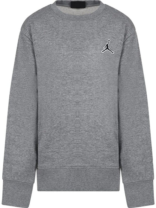 Jordan Essentials Crew Felpa Girocollo Nera Bambino