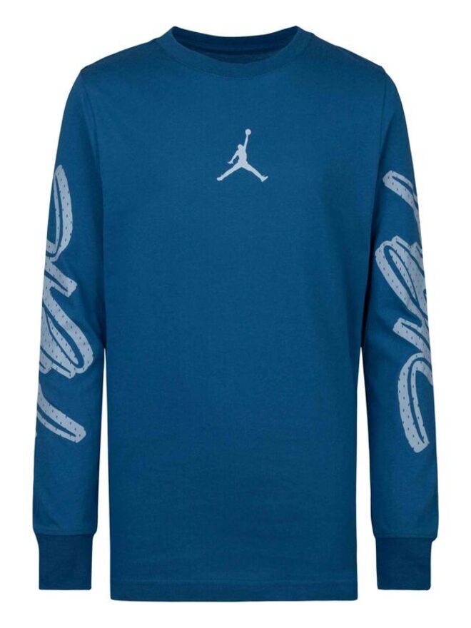 Jordan Flight Sweat-shirt col rond Bleu Enfant Garçon