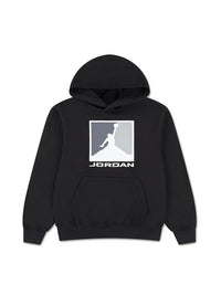 Jordan Sweat-shirt à capuche noir pour enfant avec logo maxi — immagine 1