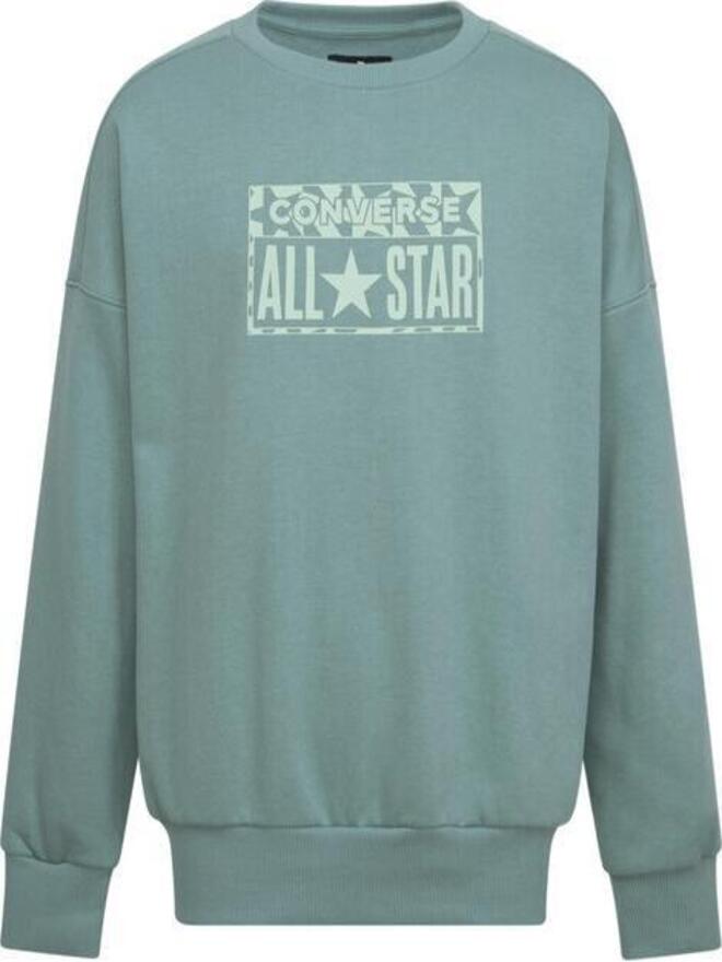 Converse Crewneck Child Gfx Ft Sweat-shirt Col Rond Vert Enfants