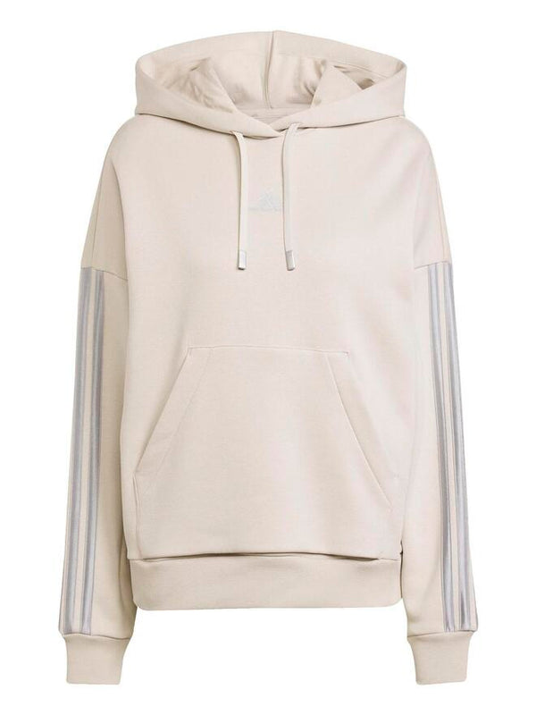 Adidas Essentials Felpa Con Cappuccio Beige Donna