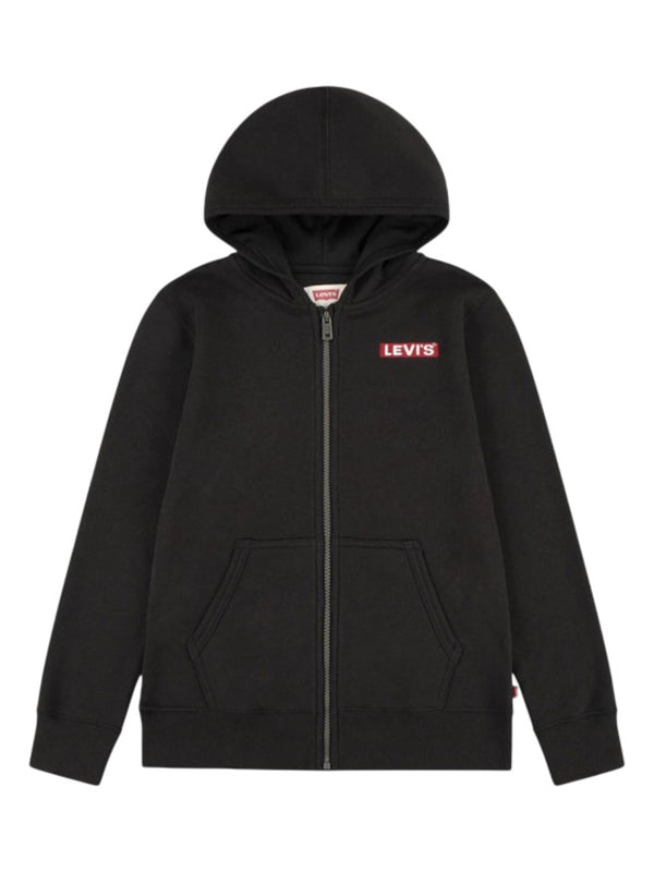 Levi's Infant's Felpa con Cappuccio Chiusura Zip Nera Bambini Ragazzi