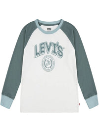 Levi's Kid Felpa Girocollo Verde Bianca Bambini Ragazzi — immagine 1