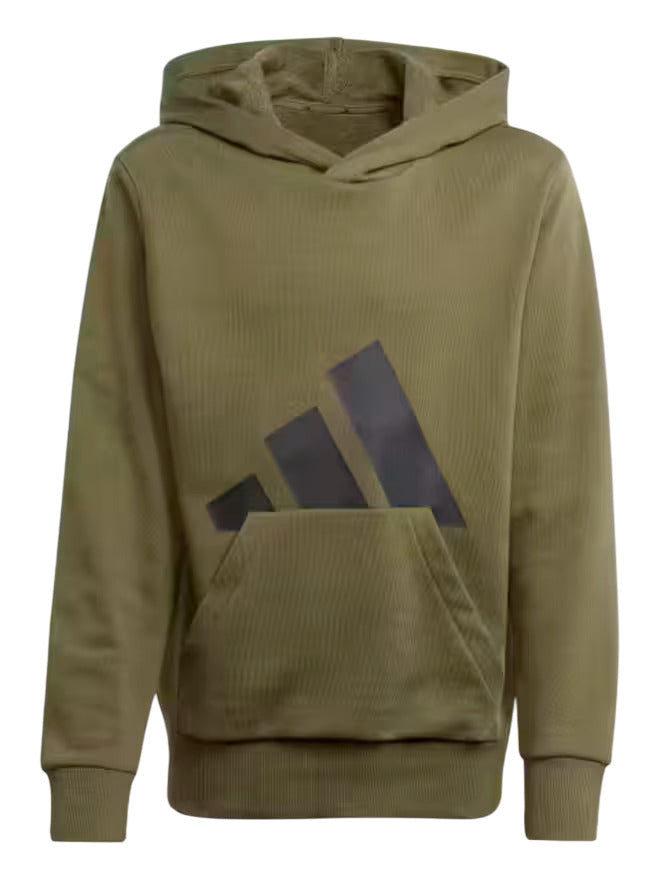 Adidas Essentials Felpa Verde Con Cappuccio Regular Fit Bambini