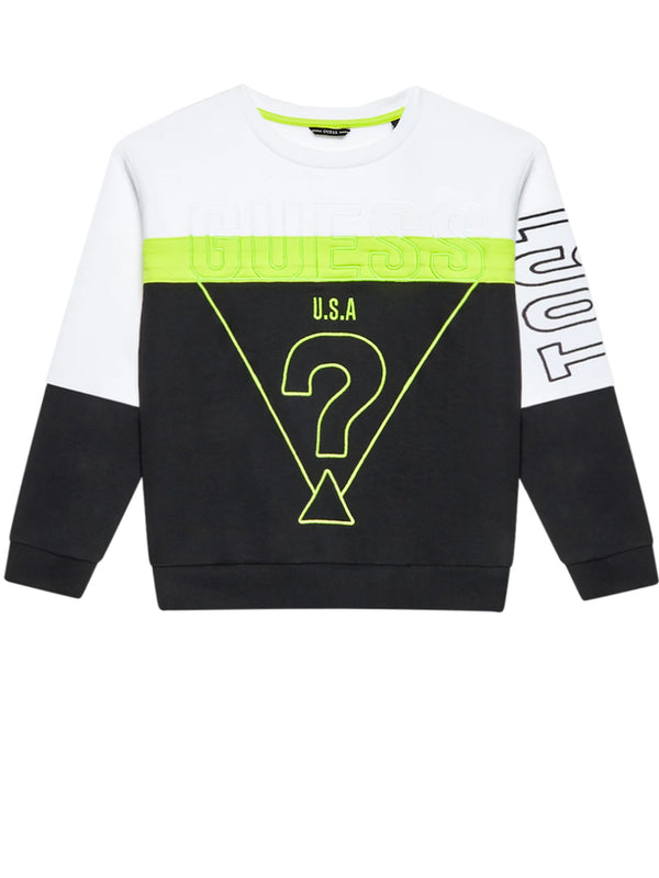 Guess Felpa Girocollo Multicolore Bambino