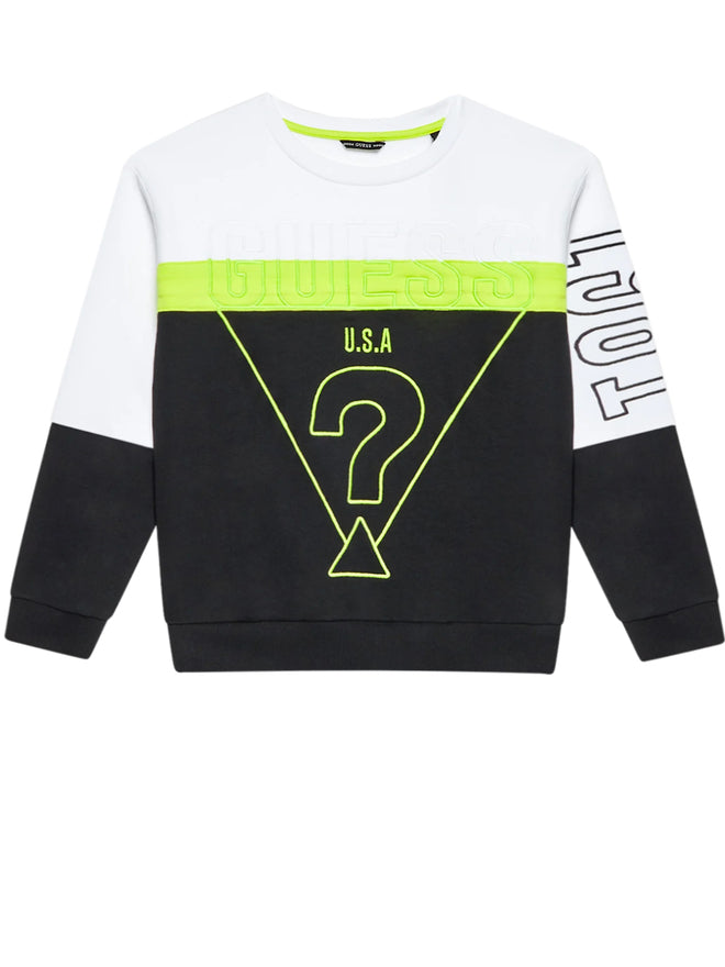 Guess Felpa Girocollo Multicolore Bambino