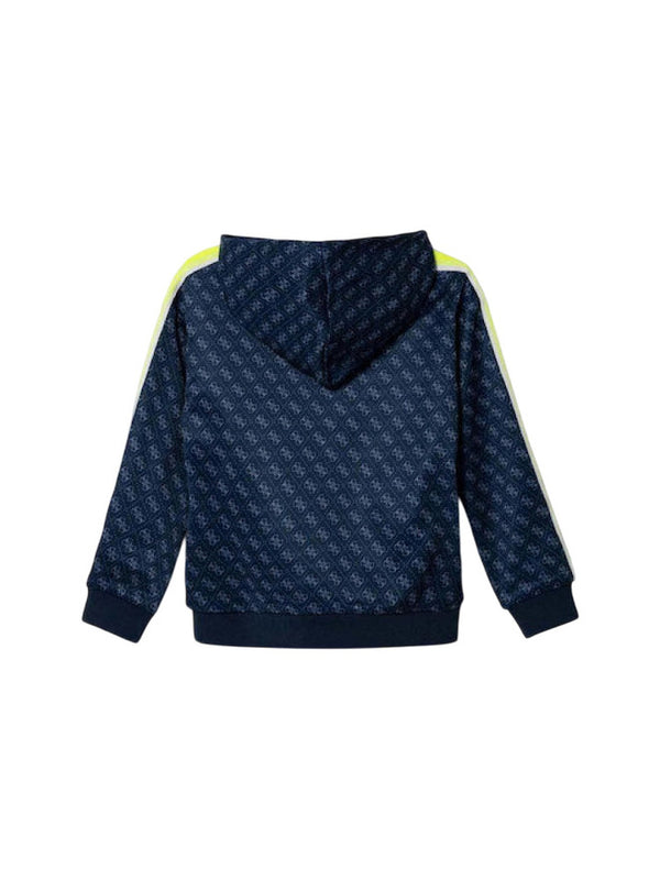 Guess Felpa Con Cappuccio Blu Bambini