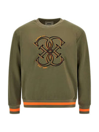 Guess Sweat-shirt col rond vert militaire enfant — immagine 1