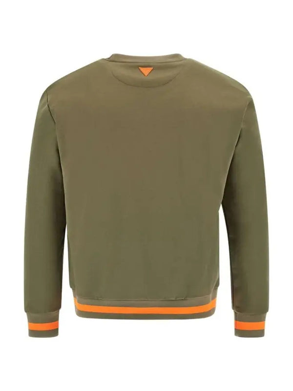 Guess Felpa Girocollo verde militare bambino
