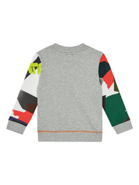 Guess Sweat-shirt Col Rond Bleu Enfants Garçons — immagine 2