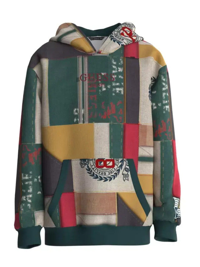 Guess Felpa Con Cappuccio Multicolore Bambino