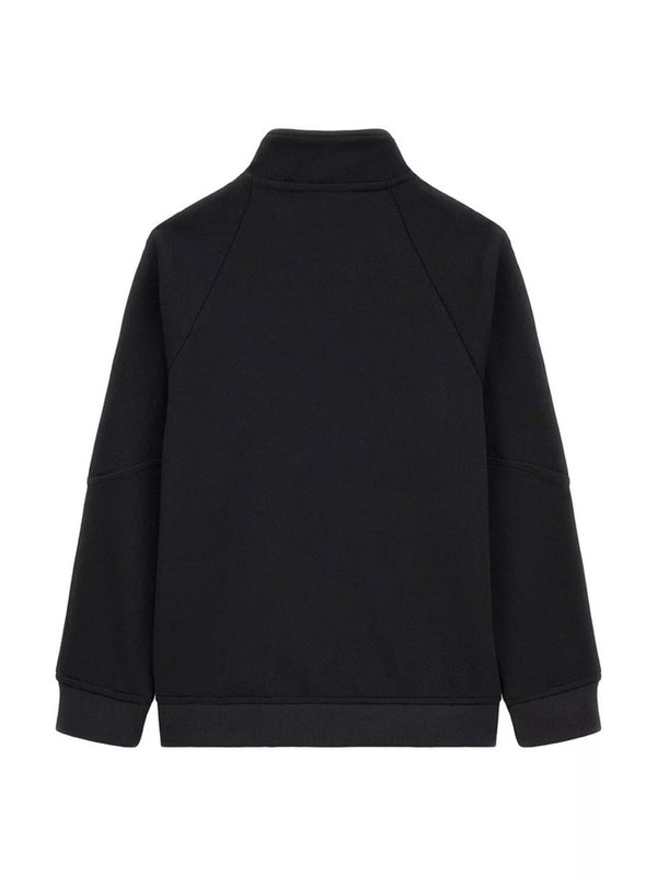Guess Top Active Felpa Chiusura Zip Nera Bambino