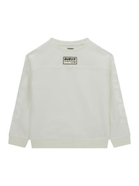 Guess Sweat-shirt Col Rond Blanc Logo Central Enfants — immagine 1