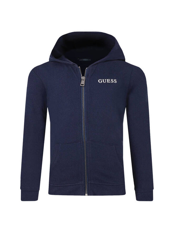 Guess Felpa Con Cappuccio Blu Bambini