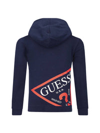 Guess Sweat-shirt à Capuche Bleu Enfants — immagine 2