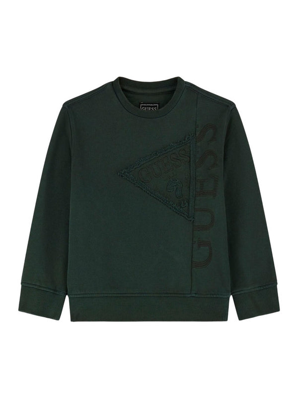 Guess Felpa in cotone Verde bambini Ragazzi