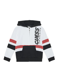 Guess  Felpa Con Cappuccio Chiusura Zip Multicolore Bambini — immagine 1