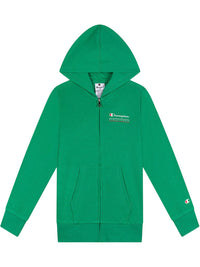 Champion Sweatshirt à Capuche Zippée Verte Enfant — immagine 1