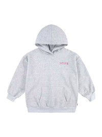 Levi's Kids' Hoodie Felpa Con Cappuccio Grigia Bambina — immagine 1