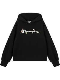 Champion Felpa Con Cappuccio Nera Bambine Ragazze — immagine 1