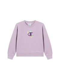 Champion Crew Felpa Girocollo Rosa Bambine Ragazze — immagine 1