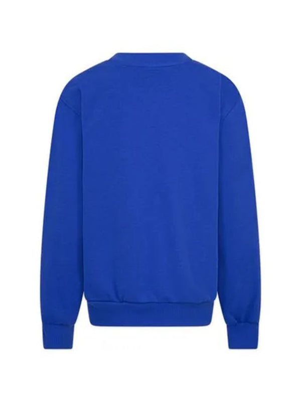 Nike French Terry Crew Felpa Girocollo Blu Bambini