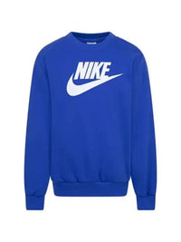 Nike French Terry Crew Sweat-shirt col rond Bleu Enfant — immagine 1