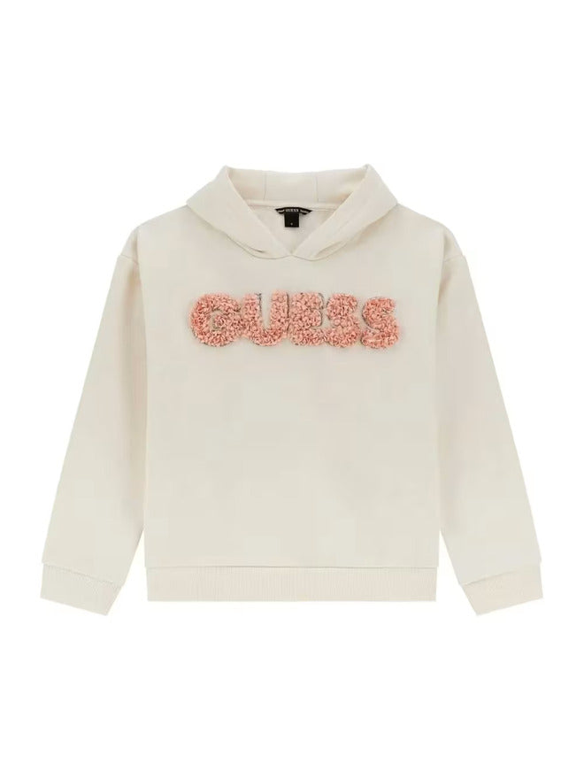 Guess Felpa Con Cappuccio Bianca Bambine Ragazze