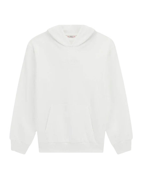 Guess Oversize Ls Active Felpa Con Cappuccio Bianca Bambine Ragazze