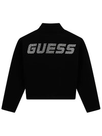 Guess Sweat-shirt zippé noir pour fille — immagine 2