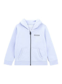 Guess Baby Sweatshirt à Capuche Zippée Bleu Bébé — immagine 1