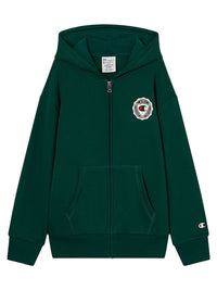 Champion Graphic Felpa Chiusura Zip Verde Bambini Ragazzi — immagine 1